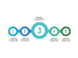 plantilla de diseño infográfico de ilustración con números y 4 opciones o pasos. se puede utilizar para procesos, presentaciones, diseño, banner, gráfico de información. vector