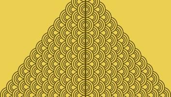 Triangle Ornament Pattern With The Center on the Middle Background Wallpaper vector