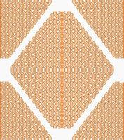 Beautiful Pattern Ornament Four Sided Background Wallpaper vector