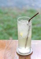 ice tea with lemon photo