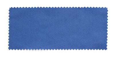 blue fabric swatch samples isolated on white background photo