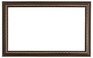 picture frame isolated on white with clipping path photo