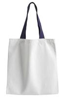 white fabric bag isolated on white with clipping path photo