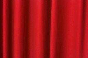 fondo de textura de cortina roja foto