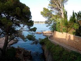 Camino de ronda, beaches in the area of S'Agaro on the Costa Brava Catana, Spain photo