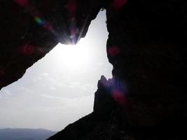 Views of Montserrat mountain to the north of Barcelona city. photo