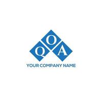 concepto de logotipo de letra inicial creativa qoa. diseño de la letra qoa. diseño del logotipo de la letra qoa sobre fondo blanco. concepto de logotipo de letra inicial creativa qoa. diseño de letras qoa. vector