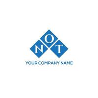 NOT letter logo design on WHITE background. NOT creative initials letter logo concept. NOT letter design. vector