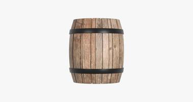 3D Render Barrel Front View photo