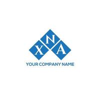 XNA letter logo design on WHITE background. XNA creative initials letter logo concept. XNA letter design. vector