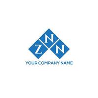 ZNN creative initials letter logo concept. ZNN letter design.ZNN letter logo design on WHITE background. ZNN creative initials letter logo concept. ZNN letter design. vector
