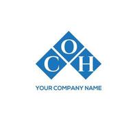 COH letter logo design on WHITE background. COH creative initials letter logo concept. COH letter design. vector