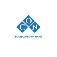 CON letter logo design on WHITE background. CON creative initials letter logo concept. CON letter design. vector