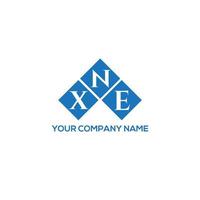 XNE letter logo design on WHITE background. XNE creative initials letter logo concept. XNE letter design. vector