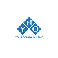 YNO creative initials letter logo concept. YNO letter design.YNO letter logo design on WHITE background. YNO creative initials letter logo concept. YNO letter design. vector