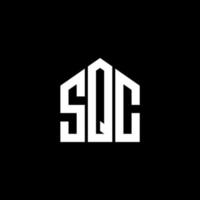 SQC letter logo design on BLACK background. SQC creative initials letter logo concept. SQC letter design. vector