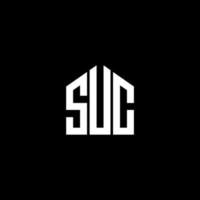 SUC letter logo design on BLACK background. SUC creative initials letter logo concept. SUC letter design. vector