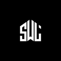 SWL letter logo design on BLACK background. SWL creative initials letter logo concept. SWL letter design. vector