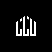 LLU letter design.LLU letter logo design on BLACK background. LLU creative initials letter logo concept. LLU letter design.LLU letter logo design on BLACK background. L vector