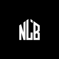 NLB letter logo design on BLACK background. NLB creative initials letter logo concept. NLB letter design. vector