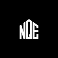 nqe letter design.nqe diseño de logotipo de letra sobre fondo negro. concepto de logotipo de letra de iniciales creativas nqe. nqe letter design.nqe diseño de logotipo de letra sobre fondo negro. norte vector