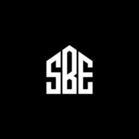SBE letter design.SBE letter logo design on BLACK background. SBE creative initials letter logo concept. SBE letter design.SBE letter logo design on BLACK background. S vector