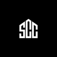 diseño de logotipo de letra scc sobre fondo negro. concepto de logotipo de letra de iniciales creativas scc. diseño de letras scc. vector