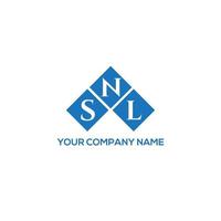 SNL letter logo design on WHITE background. SNL creative initials letter logo concept. SNL letter design. vector