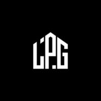 LPG letter design.LPG letter logo design on BLACK background. LPG creative initials letter logo concept. LPG letter design.LPG letter logo design on BLACK background. L vector