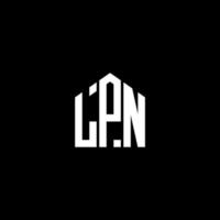 LPN letter design.LPN letter logo design on BLACK background. LPN creative initials letter logo concept. LPN letter design.LPN letter logo design on BLACK background. L vector