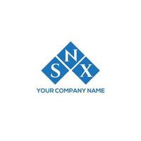 SNX letter logo design on WHITE background. SNX creative initials letter logo concept. SNX letter design. vector