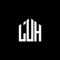 diseño de logotipo de letra luh sobre fondo negro. concepto de logotipo de letra de iniciales creativas luh. luh diseño de letras. vector