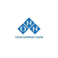 ONN letter logo design on WHITE background. ONN creative initials letter logo concept. ONN letter design. vector