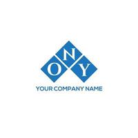 ONY letter logo design on WHITE background. ONY creative initials letter logo concept. ONY letter design. vector