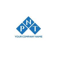 PNT letter logo design on WHITE background. PNT creative initials letter logo concept. PNT letter design. vector