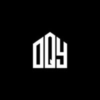 OQY letter logo design on BLACK background. OQY creative initials letter logo concept. OQY letter design. vector