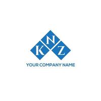 KNZ creative initials letter logo concept. KNZ letter design.KNZ letter logo design on WHITE background. KNZ creative initials letter logo concept. KNZ letter design. vector