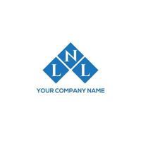 LNL letter logo design on WHITE background. LNL creative initials letter logo concept. LNL letter design. vector