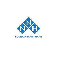 NNH letter logo design on WHITE background. NNH creative initials letter logo concept. NNH letter design. vector