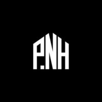 PNH letter logo design on BLACK background. PNH creative initials letter logo concept. PNH letter design. vector