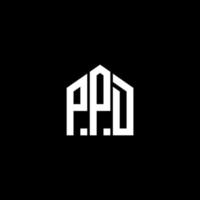 PPD letter design.PPD letter logo design on BLACK background. PPD creative initials letter logo concept. PPD letter design.PPD letter logo design on BLACK background. P vector