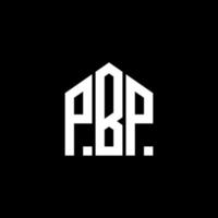 PBP letter logo design on BLACK background. PBP creative initials letter logo concept. PBP letter design. vector