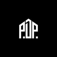 PDP letter design.PDP letter logo design on BLACK background. PDP creative initials letter logo concept. PDP letter design.PDP letter logo design on BLACK background. P vector