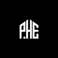 PHE letter design.PHE letter logo design on BLACK background. PHE creative initials letter logo concept. PHE letter design.PHE letter logo design on BLACK background. P vector