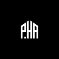 Diseño de letras pha. Diseño de logotipo de letras pha sobre fondo negro. concepto de logotipo de letra inicial creativa pha. Diseño de letras pha. Diseño de logotipo de letras pha sobre fondo negro. pags vector