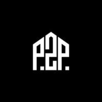 pzp letter design.pzp letter logo design sobre fondo negro. concepto de logotipo de letra de iniciales creativas pzp. pzp letter design.pzp letter logo design sobre fondo negro. pags vector