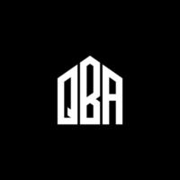 QAB letter logo design on BLACK background. QAB creative initials letter logo concept. QAB letter design. vector