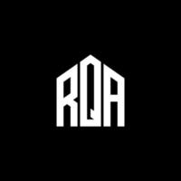 Diseño de letras rqa. Diseño de logotipo de letras rqa sobre fondo negro. concepto de logotipo de letra de iniciales creativas rqa. Diseño de letras rqa. Diseño de logotipo de letras rqa sobre fondo negro. r vector