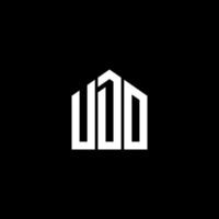 UDO letter logo design on BLACK background. UDO creative initials letter logo concept. UDO letter design. vector