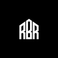 diseño de logotipo de letra rbr sobre fondo negro. concepto de logotipo de letra de iniciales creativas rbr. diseño de letras rbr. vector